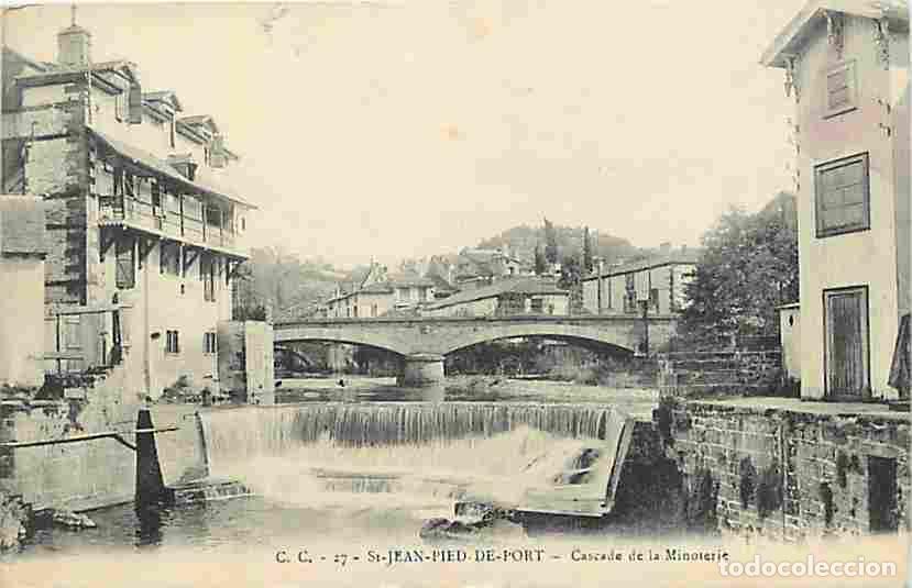 Postales: France - 64 - Saint Jean Pied de Port - Cascade de la Minoterie - Correspondance - CPA - Voir Scans