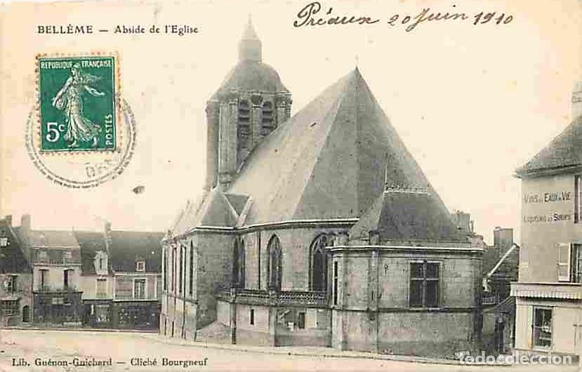 Postales: France - 61 - Bell&egrave;me - Abside de l'Eglise - Oblit&eacute;ration ronde de 1910 - CPA - Voir Scans Recto-Ver