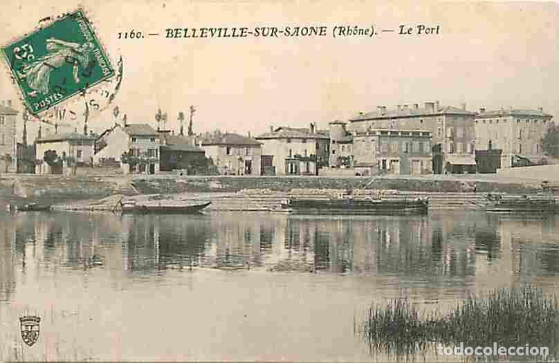 Postkarten: France - 69 - Belleville sur Saone - Le Port - Etat l&eacute;ger pli visible - CPA - Voir Scans Recto-Verso