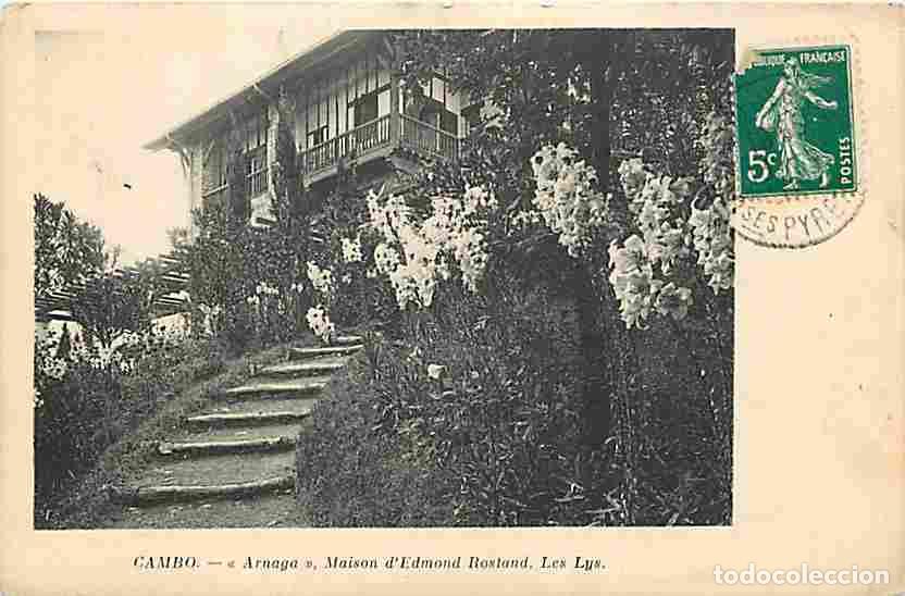 Postkarten: France - 64 - Cambo les Bains - Arnaga - Maison d'Edmond Rostand - Oblit&eacute;ration ronde de 1912 - CPA