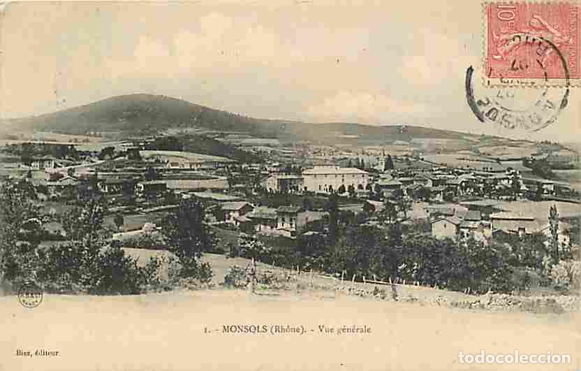 Postkarten: France - 69 - Monsols - Vue G&eacute;n&eacute;rale - Correspondance - Oblit&eacute;ration ronde de 1907 - CPA - Voir Scan