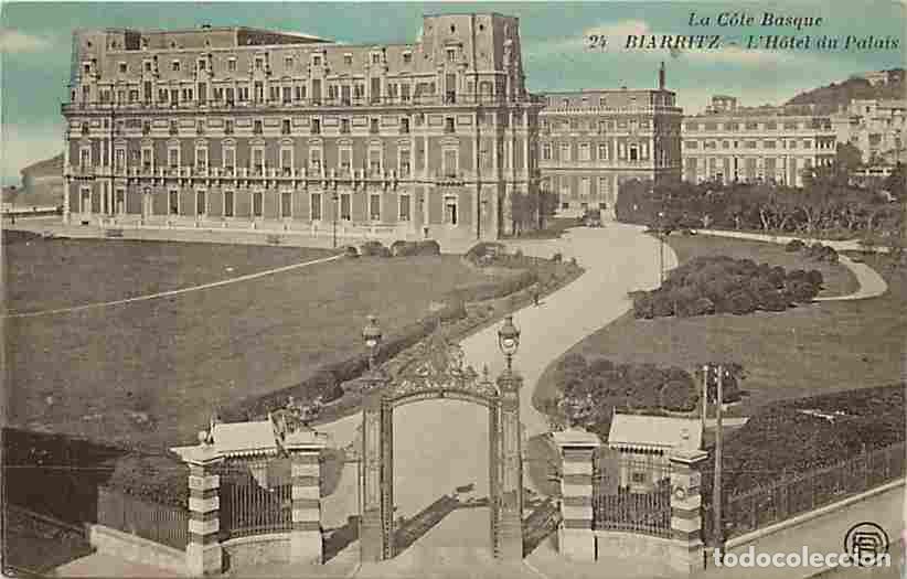 Postales: France - 64 - Biarritz - Hotel du Palais - Oblit&eacute;ration ronde de 1919 - CPA - Voir Scans Recto-Verso