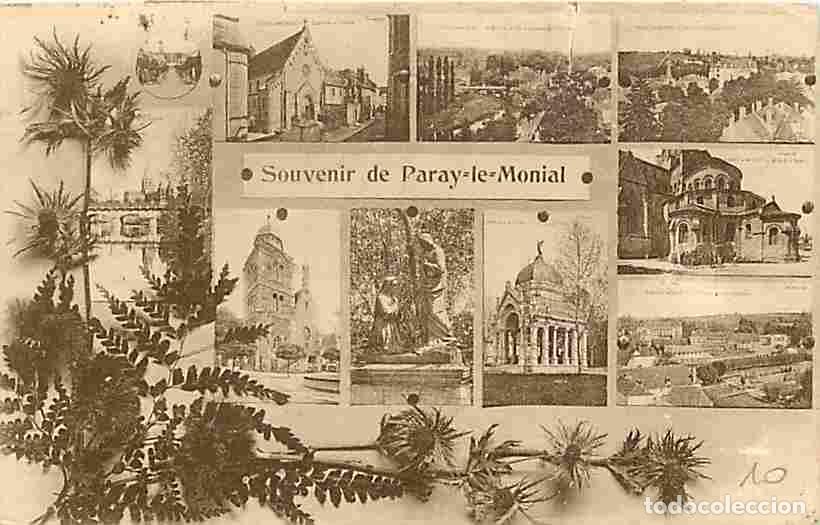 Postales: France - 71 - Paray le Monial - Multivues - Oblit&eacute;ration ronde de 1934 - CPA - Voir Scans Recto-Vers