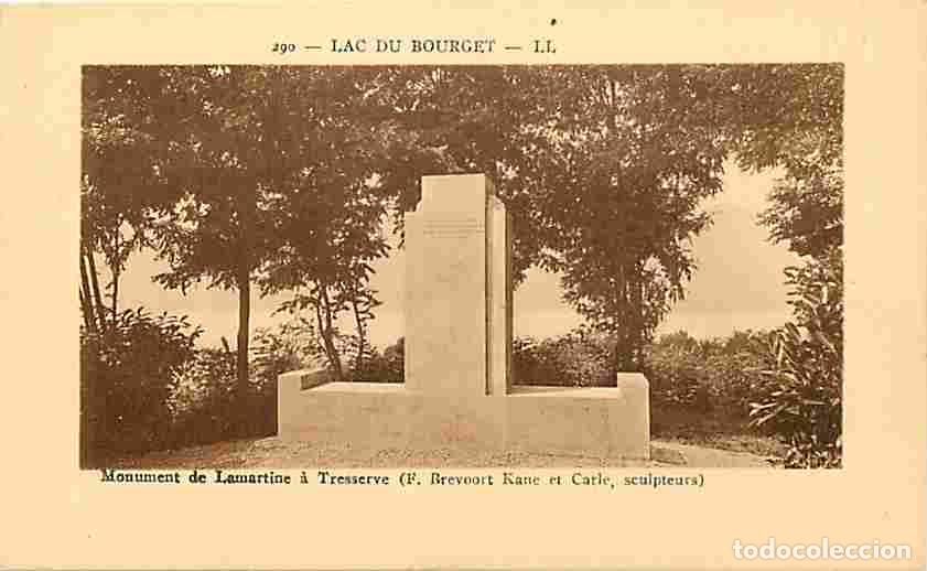 Cartes Postales: France - 73 - Le Bourget - Lac du Bourget - Monument de Lamartine &agrave; Tresserve (F. Brevoort Kane et C
