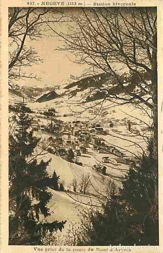 Cartoline: France - 74 - M&eacute;g&egrave;ve - Vue prise de la route du Mont d'Arbois - Voyag&eacute;e en 1953 - Correspondance - C