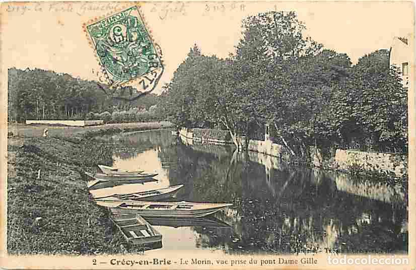 Cartoline: France - 77 - Cr&eacute;cy en Brie - Le Morin - Vue prise du Pont Dame Gille - CPA - Voir Scans Recto-Verso