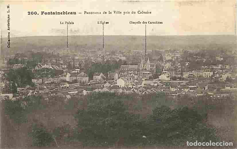 Cartoline: France - 77 - Fontainebleau - Panorama de la Ville pris du Calvaire - CPA - Voir Scans Recto-Verso