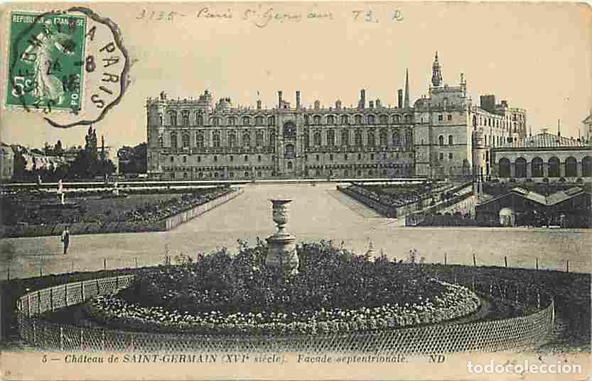 Cartes Postales: France - 78 - Saint Germain en Laye - Le Ch&acirc;teau - Fa&ccedil;ade septentrionale - Voyag&eacute;e en 1913 - CPA - V