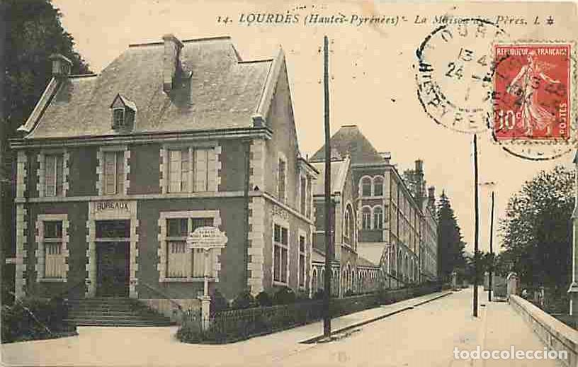 Cartes Postales: France - 65 - Lourdes - La Maison des P&egrave;res - Correspondance - Oblit&eacute;ration ronde de 1911 - CPA - Vo