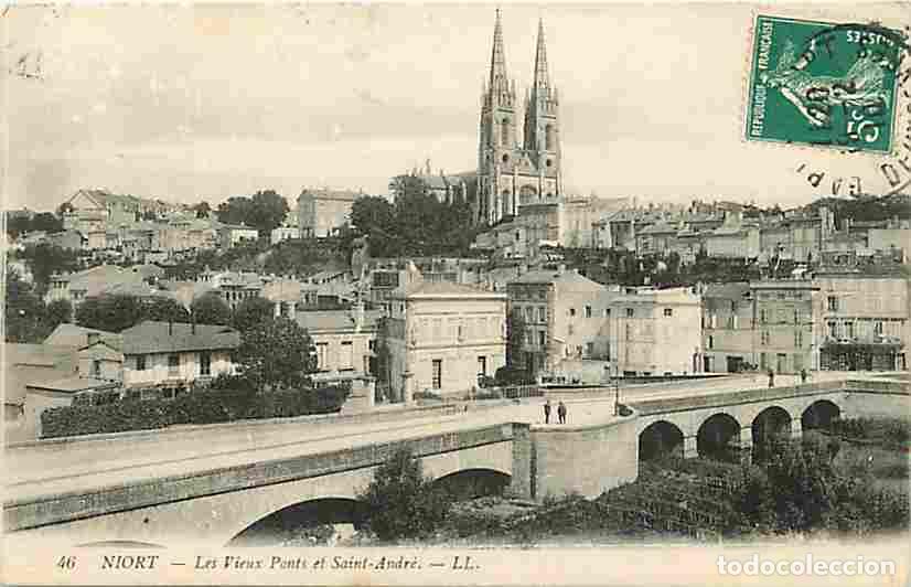 Cartes Postales: France - 79 - Niort - Les Vieux Ponts et Saint-Andr&eacute; - Oblit&eacute;ration ronde de 1910 - CPA - Voir Scans