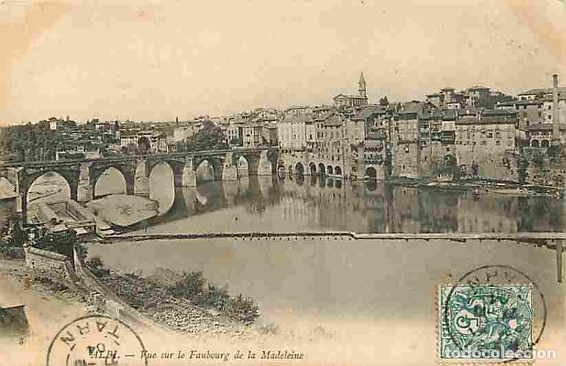 Cartes Postales: France - 81 - Albi - Vue sur le Faubourg de la Madeleine - Oblit&eacute;ration ronde de 1904 - CPA - Voir S