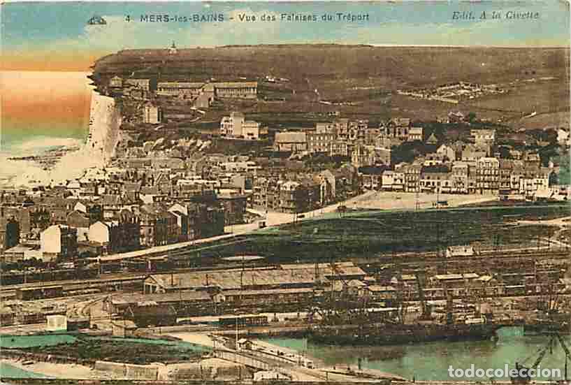 Cartes Postales: France - 80 - Mers les Bains - Vue des Falaises du Tr&eacute;port - Correspondance - CPA - Voir Scans Recto