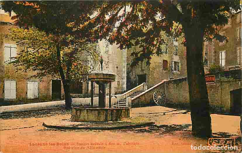 Cartes Postales: France - 81 - Lacaune les Bains - Station estivale - Fontaine du 12e s - Coloris&eacute;e - CPA - Voir Scan