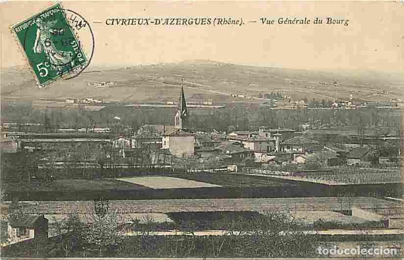 Postales: France - 69 - Civrieux d'Azergues - Vue G&eacute;n&eacute;rale - Oblit&eacute;ration ronde de 1908 - CPA - Voir Scans Rec