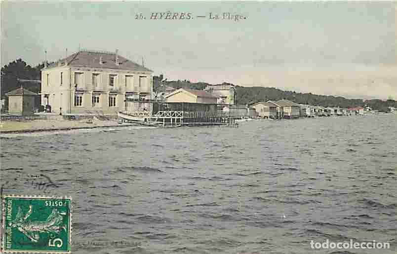 Postales: France - 83 - Hy&egrave;res - La Plage - Coloris&eacute;e - CPA - Voir Scans Recto-Verso