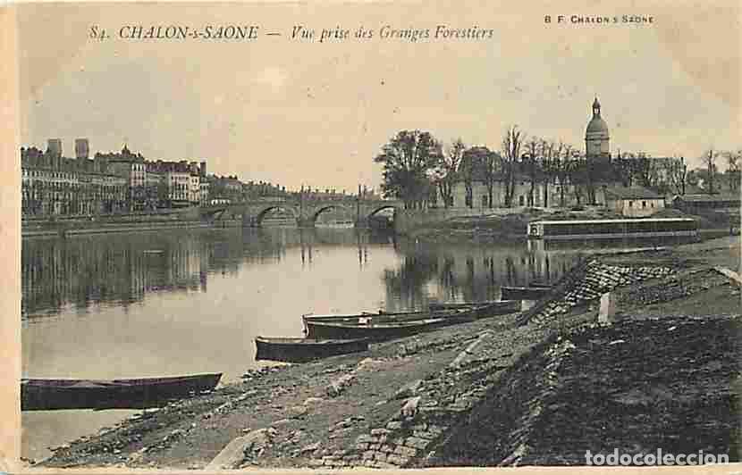 Postkarten: France - 71 - Chalon sur Saone - Vue prise des Granges Forestiers - Correspondance - Oblit&eacute;ration ro