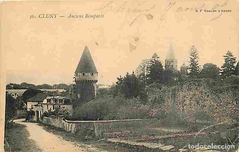 Postkarten: France - 71 - Cluny - Anciens Remparts - Oblit&eacute;ration ronde de 1905 - Etat pli visible - CPA - Voir