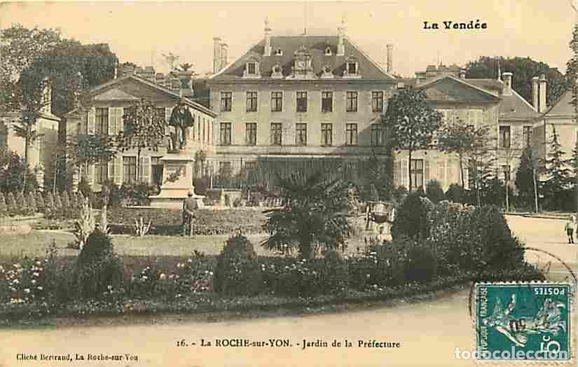 Postkarten: France - 85 - La Roche sur Yon - Jardin de la Pr&eacute;fecture - Oblit&eacute;ration ronde de 1911 - CPA - Voir S
