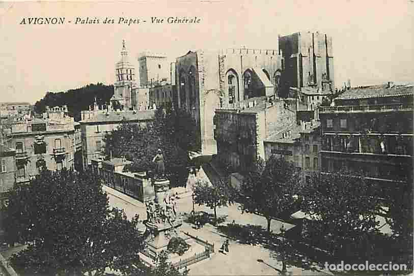 Postkarten: France - 84 - Avignon - Palais des Papes - Vue G&eacute;n&eacute;rale - Correspondance - Voyag&eacute;e en 1914 - CPA - V