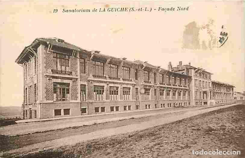 Postkarten: France - 71 - La Guiche - Le Sanatorium - Fa&ccedil;ade Nord - Correspondance - Voyag&eacute;e en 1931 - CPA - Voi