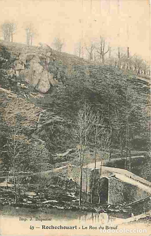 Postales: France - 87 - Rochechouart - Le Roc du Boeuf - Oblit&eacute;ration ronde de 1930 - Flamme Postale de Limoge