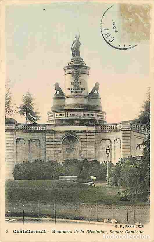 Postales: France - 86 - Chatellerault - Monument de la R&eacute;volution, Square Gambetta - CPA - Voir Scans Recto-Ve