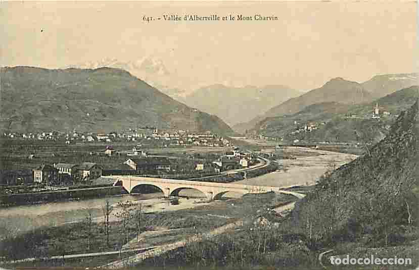 Cartoline: France - 73 - Savoie - Vall&eacute;e d'Albertville et le Mont Charvin - Correspondance - Oblit&eacute;ration ronde