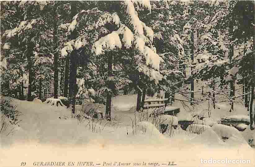 Cartoline: France - 88 - G&eacute;rardmer - G&eacute;rardmer en Hiver - Pont d'Amour sous la neige - Hiver Neige - Voyag&eacute;e en