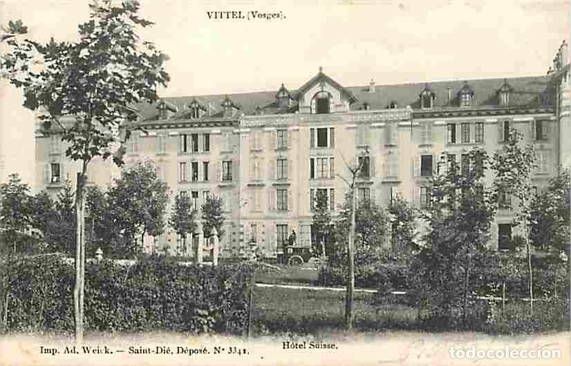 Cartoline: France - 88 - Vittel - Hotel Suisse - Oblit&eacute;ration ronde de 1904 - CPA - Voir Scans Recto-Verso