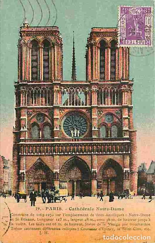 Cartoline: France - 75 - Paris 4 - Cath&eacute;drale Notre-Dame - Oblit&eacute;ration ronde de 1936 - CPA - Voir Scans Recto-