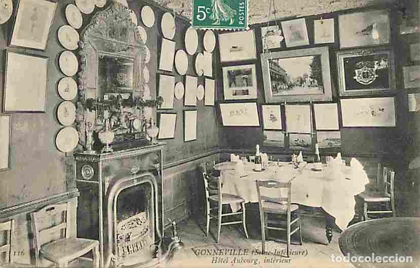 Cartes Postales: France - 76 - Gonneville - Hotel Aubourg - Int&eacute;rieur - CPA - Voir Scans Recto-Verso