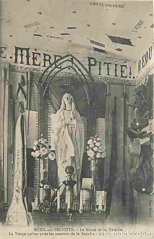 Postkarten: France - 88 - M&eacute;nil sur Belvitte - Le Mus&eacute;e de la Bataille - La Vierge qu'ont pri&eacute;e les meurtris de