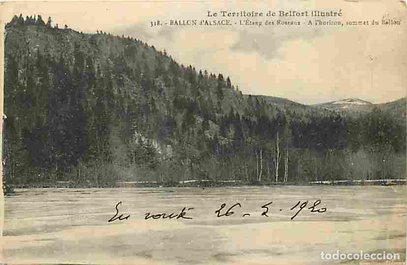 Postkarten: France - 90 - Ballon d'Alsace - L'Etang des Roseaux - A l'horizon sommet du Ballon - Correspondance