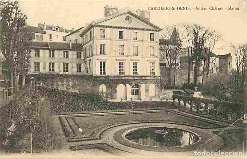 Postkarten: France - 78 - Carri&egrave;res Saint Denis - Ancien Ch&acirc;teau - Mairie - Pr&eacute;curseur - Etat pli visible - CPA
