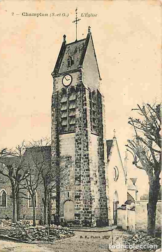 Postkarten: France - 91 - Champlan - L'Eglise - Correspondance Militaire - Voyag&eacute;e en 1915 - CPA - Voir Scans Re