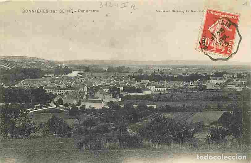 Postkarten: France - 78 - Bonni&egrave;res sur Seine - Panorama - Oblit&eacute;ration ronde de 1913 - CPA - Voir Scans Recto-V