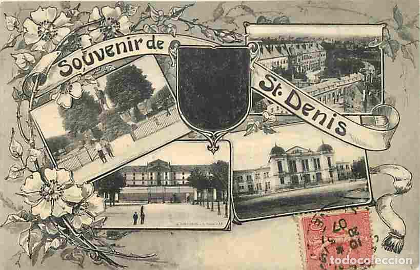 Postkarten: France - 93 - Saint Denis - Souvenir de Saint Denis - Multivues - Oblit&eacute;ration ronde de 1907 - CPA -