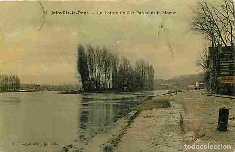Postkarten: France - 94 - Joinville le Pont - La Pointe de l'Ile Fanac et la Marne - Coloris&eacute;e - CPA - Voir Scan
