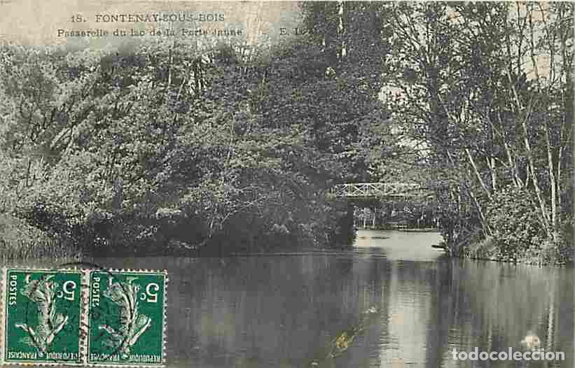 Postkarten: France - 94 - Fontenay sous Bois - Passerelle du Lac de la Porte Jaune - Correspondance - Oblit&eacute;rati