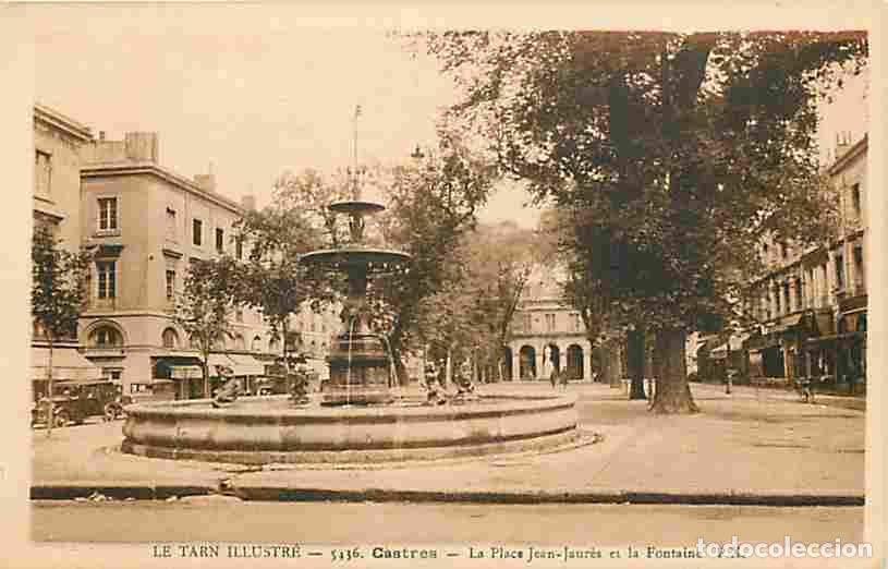 Postkarten: France - 81 - Castres - La Place Jean-Jaur&egrave;s et la Fontaine - Automobiles - Carte Neuve - CPA - Voir