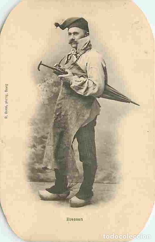 Cartoline: France - 01 - Ain - Type Bressan - Anim&eacute;e - Folklore - Pr&eacute;curseur - Etat carte d&eacute;coup&eacute;e proprement -
