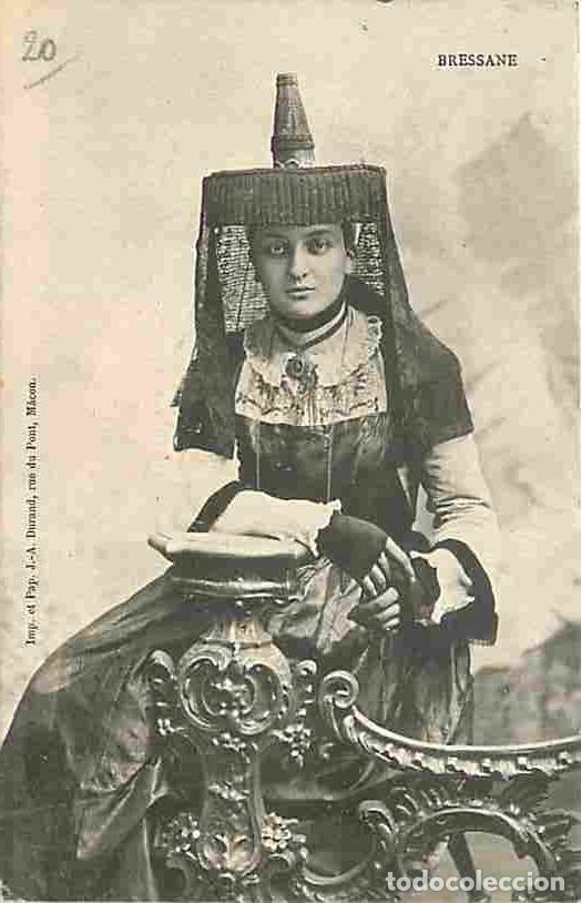 Cartoline: France - 01 - Ain - Type Bressan - Bressanne - Anim&eacute;e - Folklore - Oblit&eacute;ration ronde de 1904 - CPA