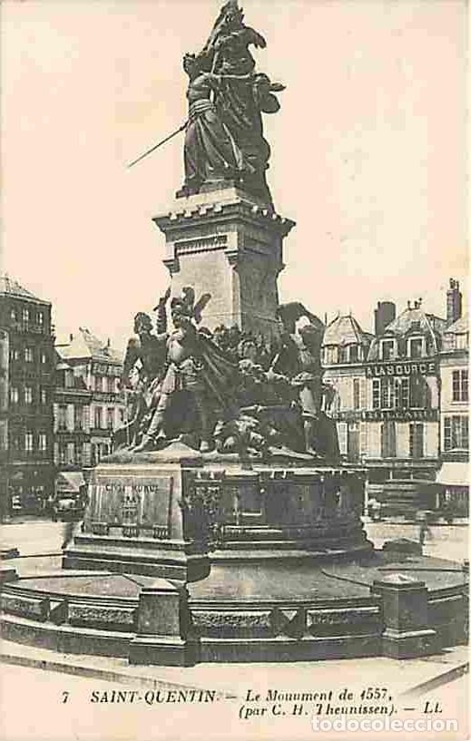 Postais: France - 02 - Saint Quentin - Le Monument de 1557 - CPA - Voir Scans Recto-Verso