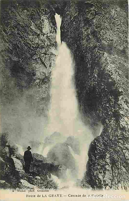 Postkarten: France - 05 - Hautes Alpes - Route de La Grave - Cascade de la Pucelle - Anim&eacute;e - Carte Neuve - CPA
