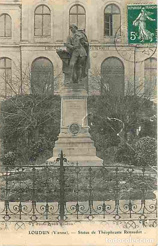 Postkarten: France - 86 - Loudun - Statue de Th&eacute;ophraste Renaudot - CPA - Voir Scans Recto-Verso
