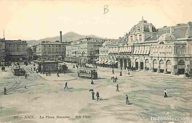 Postkarten: France - 06 - Nice - La Place Mass&eacute;na - Anim&eacute;e - Tramway - CPA - Voir Scans Recto-Verso