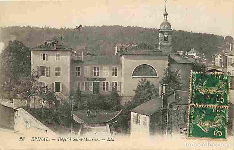 Postkarten: France - 88 - Epinal - H&ocirc;pital Saint-Maurice - Oblit&eacute;ration ronde de 1918 - CPA - Voir Scans Recto-V
