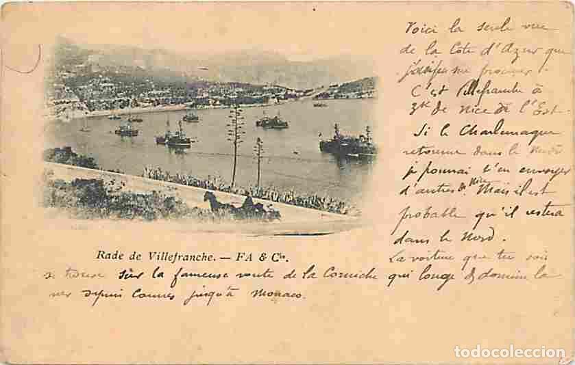 Postkarten: France - 06 - Villefranche sur Mer - Rade de Villefranche - Anim&eacute;e - Pr&eacute;curseur - CPA - Voir Scans R