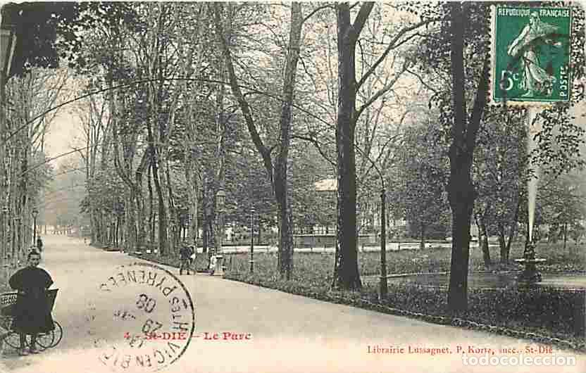 Postkarten: France - 88 - Saint Di&eacute; - Le Parc - Anim&eacute;e - Oblit&eacute;ration ronde de 1908 - CPA - Voir Scans Recto-Ver
