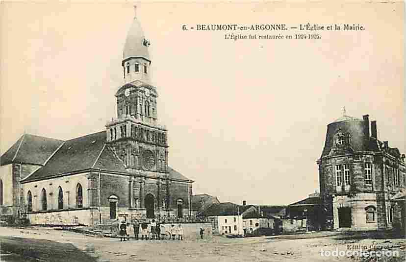 Postkarten: France - 08 - Beaumont en Argonne - L'Eglise et la Mairie - Anim&eacute;e - Carte Neuve - CPA - Voir Scans